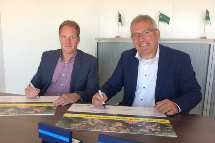 JJPO en Dura Vermeer tekenen overeenkomst bouw- en woonrijp maken De Tuinen van Wils in Den Haag