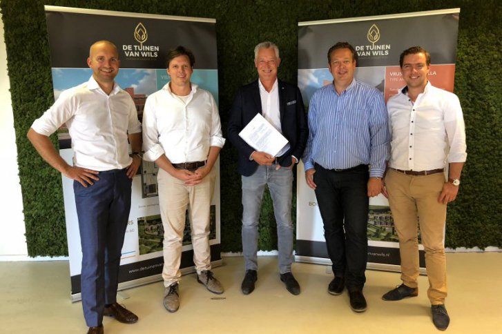 JJPO en Stout ondertekenen overeenkomst Tuinen van Wils in Den Haag